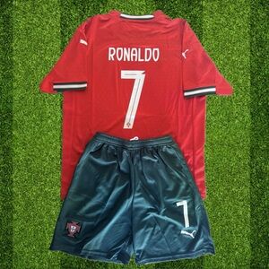 New Puma Ronaldo Portugal 2025/2026 Home Kids Set, Unisex